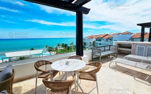 Apartamento en alquiler con vista al mar y 2 hab en Punta Palmera Cap Cana